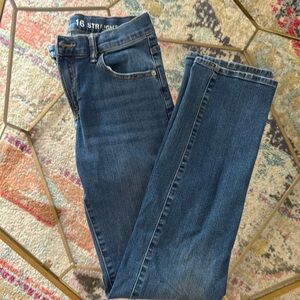 Gap kids blue jeans. Straight cut. Size 16